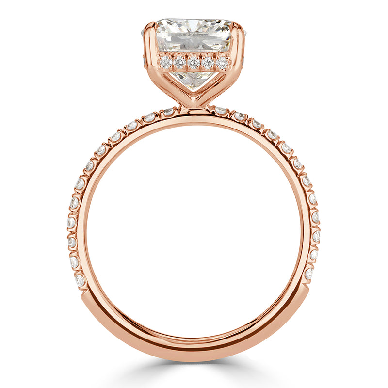 3.73ct Cushion Cut Diamond Engagement Ring