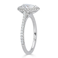 1.61ct Pear Shaped Diamond Engagement Ring