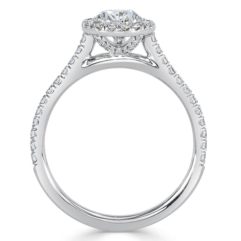 1.61ct Pear Shaped Diamond Engagement Ring