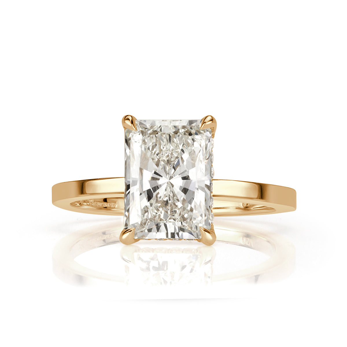 2.64ct Radiant Cut Diamond Engagement Ring