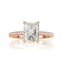 2.44ct Radiant Cut Diamond Engagement Ring