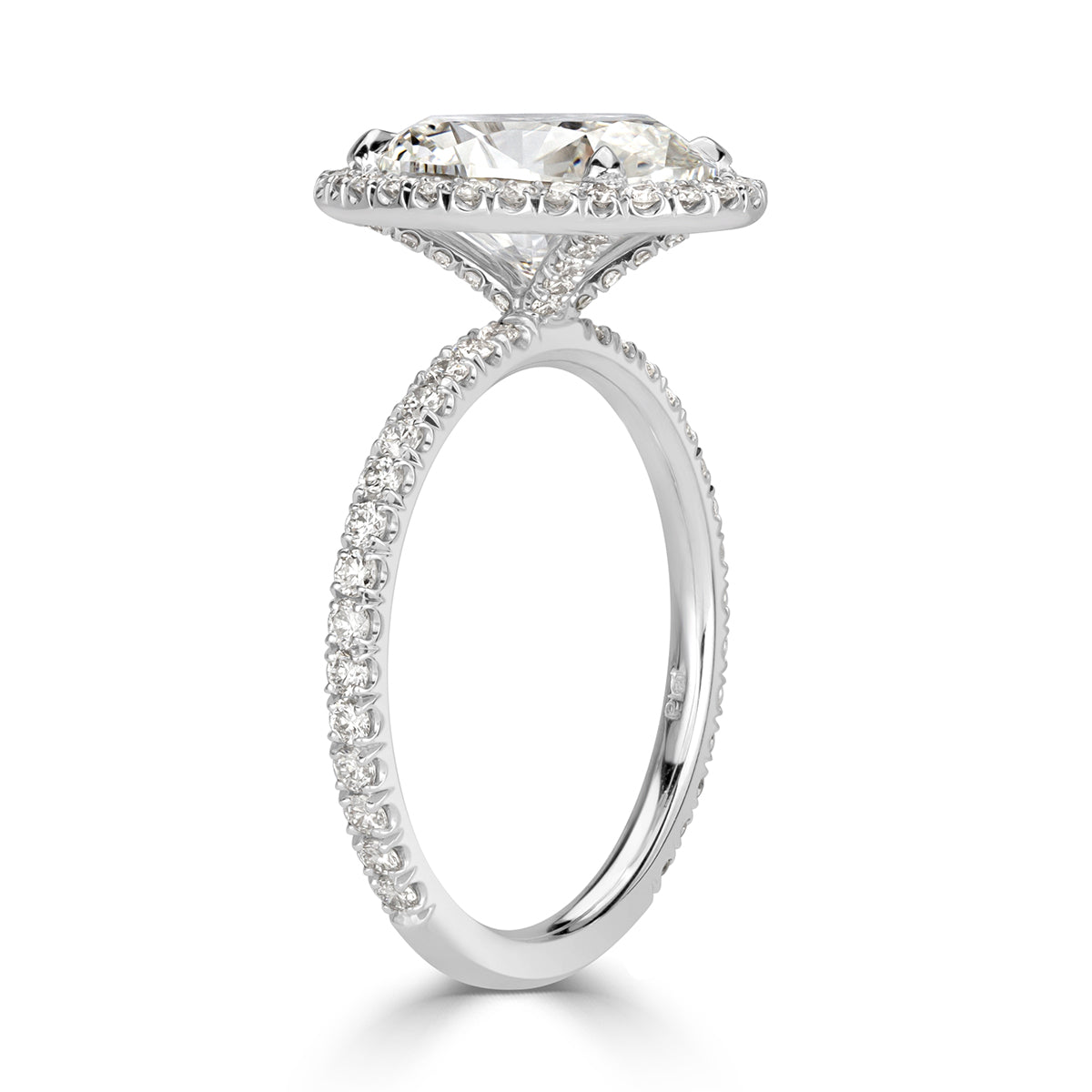 3.65ct Oval Cut Diamond Engagement Ring