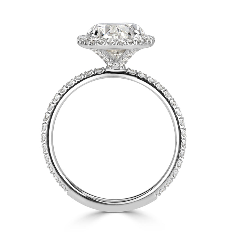 3.65ct Oval Cut Diamond Engagement Ring
