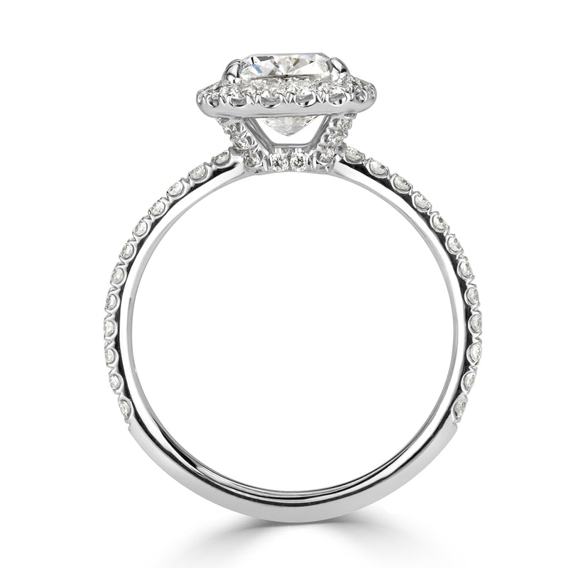 2.19ct Cushion Cut Diamond Engagement Ring