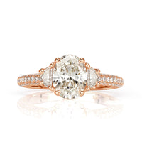 2.27ct Oval Cut Diamond Engagement Ring