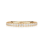 0.50ct Round Brilliant Cut Diamond Eternity Band in 18k Champagne Yellow Gold