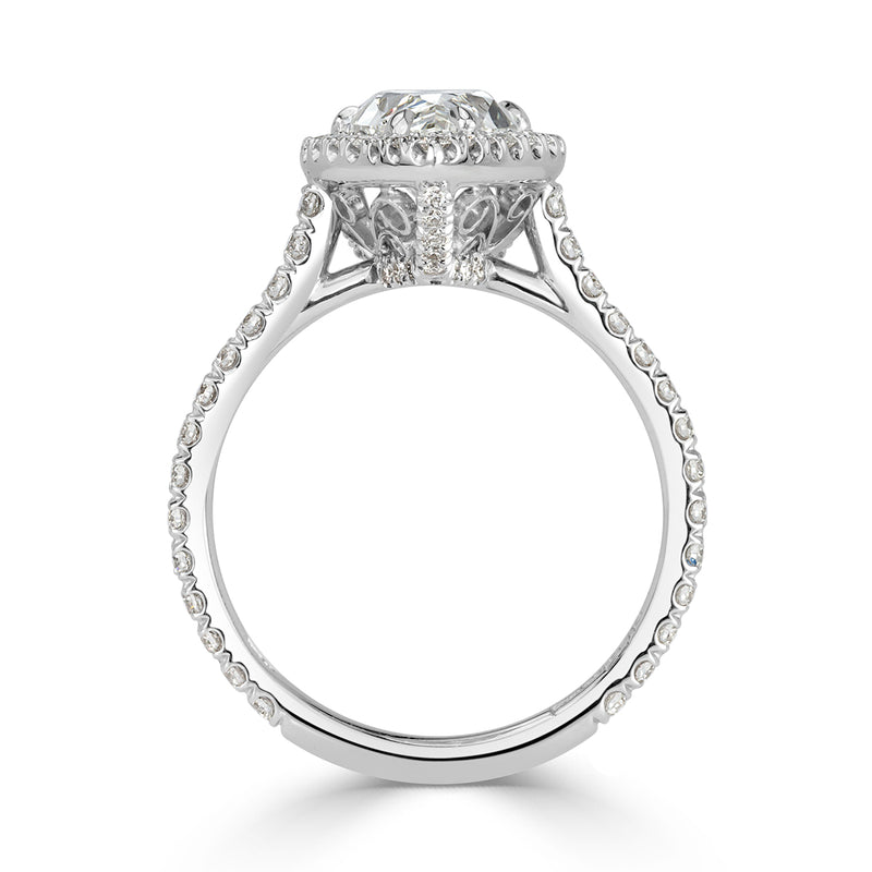 2.81ct Pear Shaped Diamond Engagement Ring