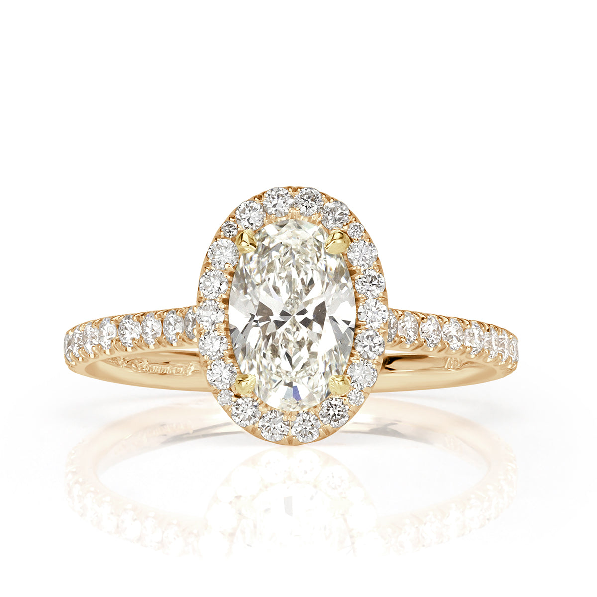 1.50ct Oval Cut Diamond Engagement Ring