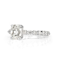 2.33ct Old Mine Cut Diamond Engagement Ring