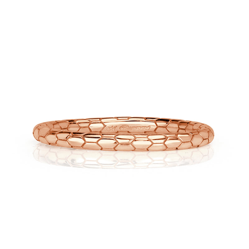 Scale Wedding Band in 18k Rose Gold