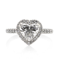 2.22ct Heart Shaped Diamond Engagement Ring