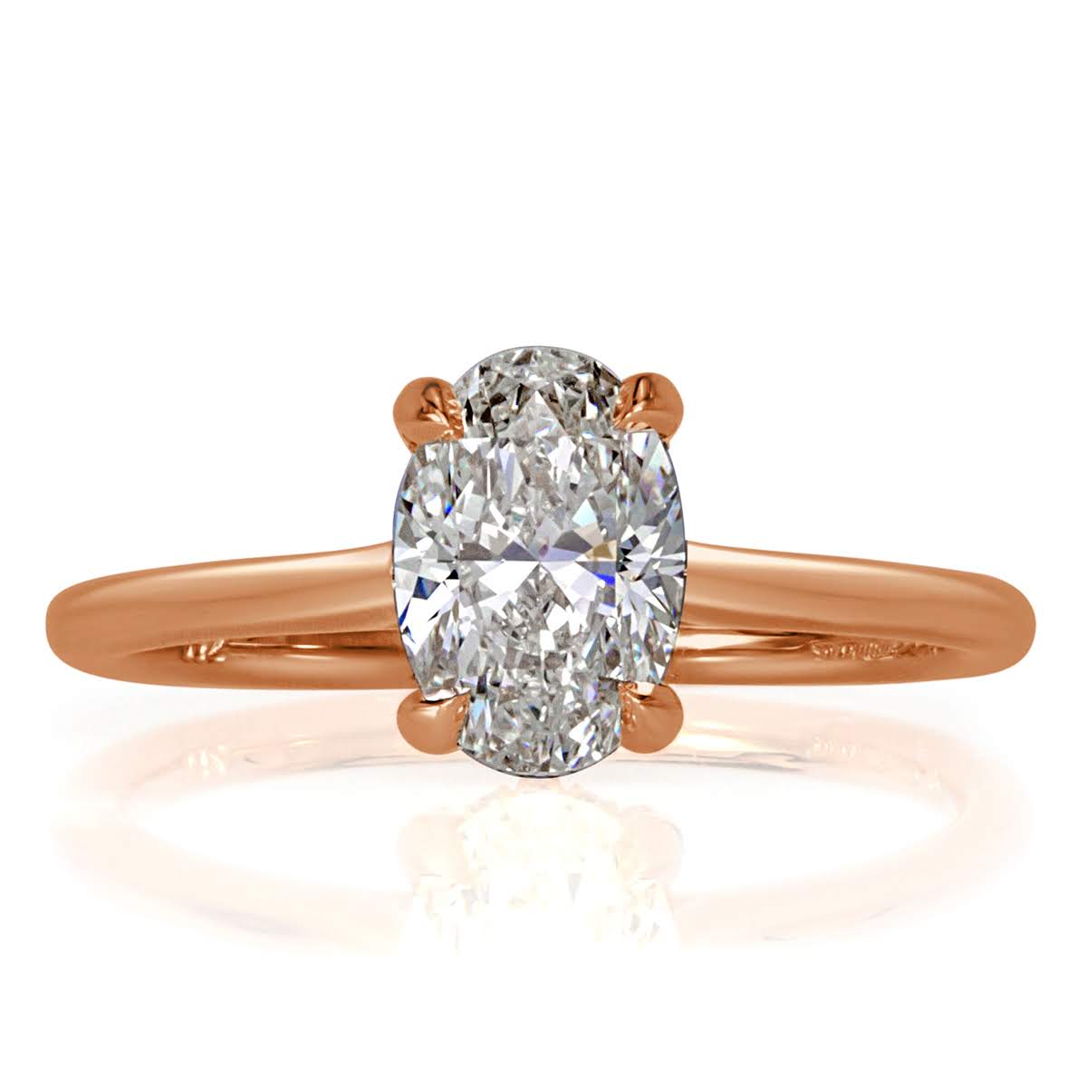 1.18ct Oval Cut Diamond Engagement Ring