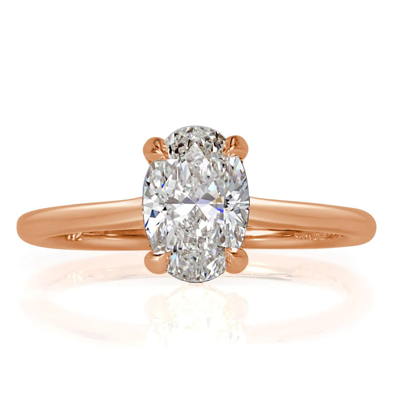 1.18ct Oval Cut Diamond Engagement Ring