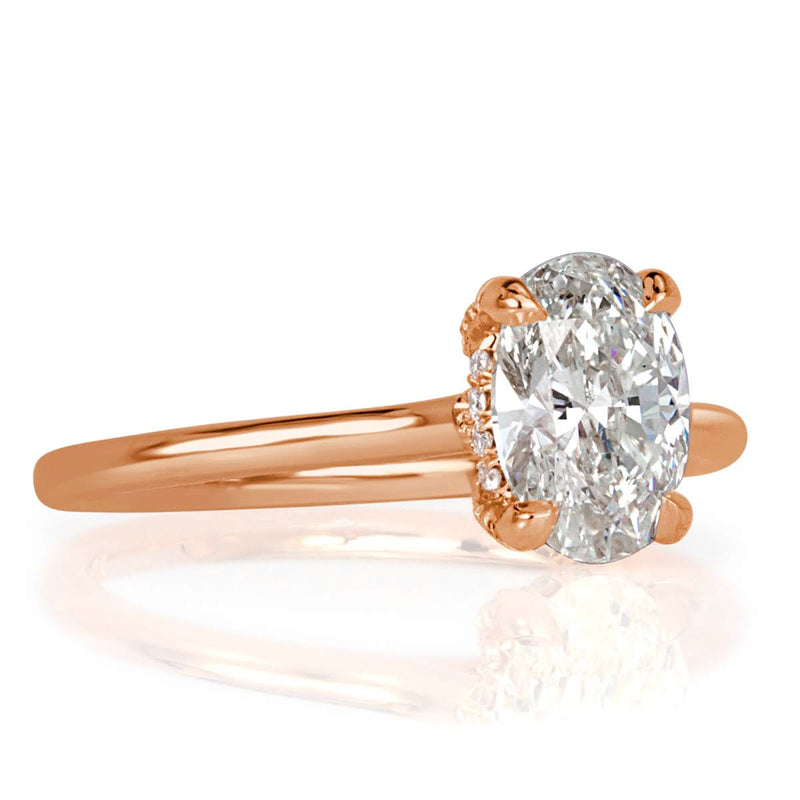 1.18ct Oval Cut Diamond Engagement Ring