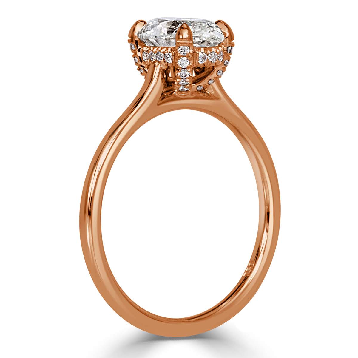 1.18ct Oval Cut Diamond Engagement Ring