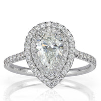 1.65ct Pear Shaped Diamond Engagement Ring