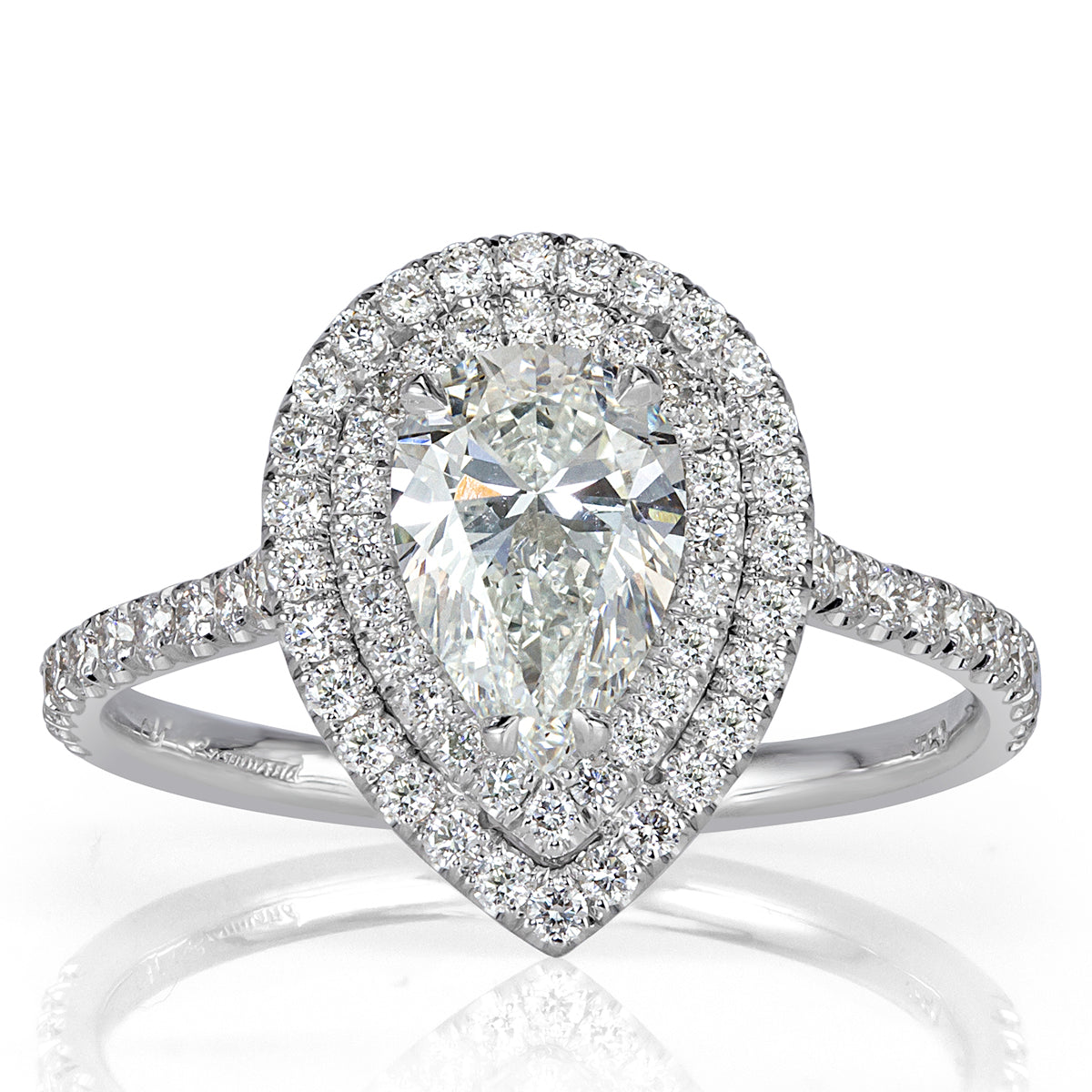 1.65ct Pear Shaped Diamond Engagement Ring