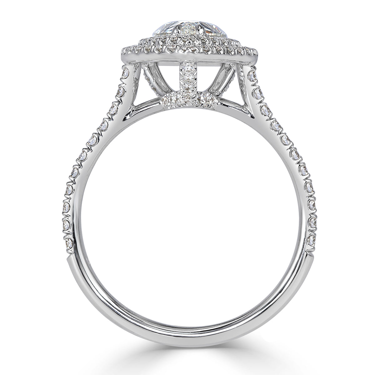 1.65ct Pear Shaped Diamond Engagement Ring