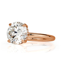 3.31ct Round Brilliant Cut Diamond Engagement Ring