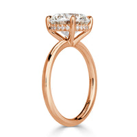 3.31ct Round Brilliant Cut Diamond Engagement Ring