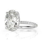 4.54ct Oval Cut Diamond Engagement Ring