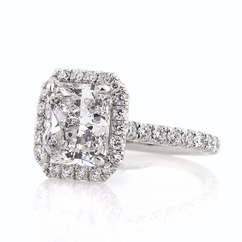 4.23ct Radiant Cut Diamond Engagement Ring