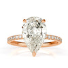 3.49ct Pear Shaped Diamond Engagement Ring