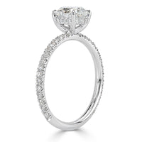 1.52ct Old Mine Cut Diamond Engagement Ring