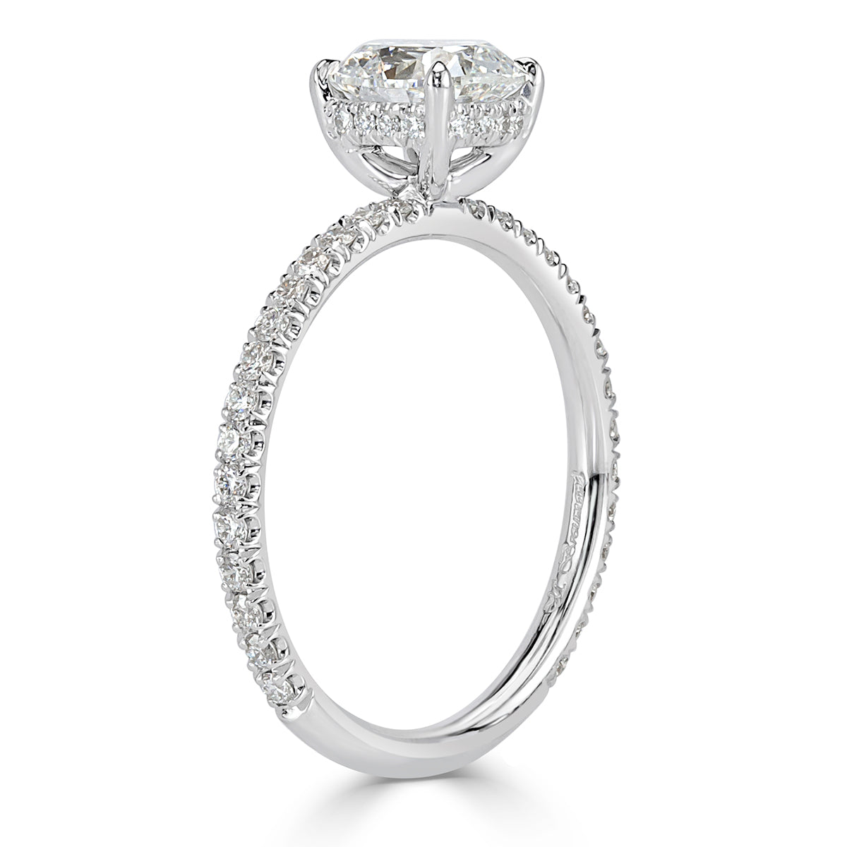 1.52ct Old Mine Cut Diamond Engagement Ring