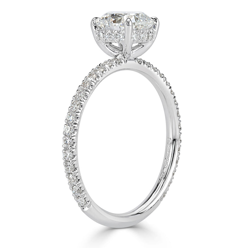 1.52ct Old Mine Cut Diamond Engagement Ring