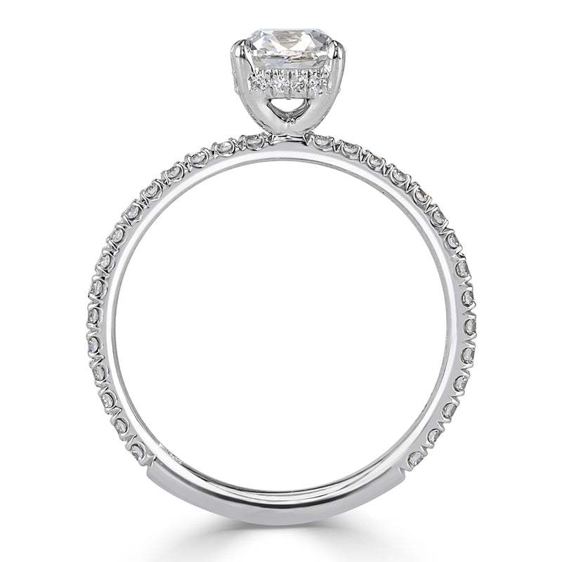 1.52ct Old Mine Cut Diamond Engagement Ring