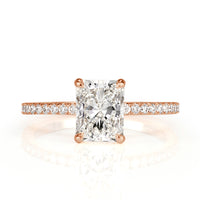1.62ct Radiant Cut Diamond Engagement Ring
