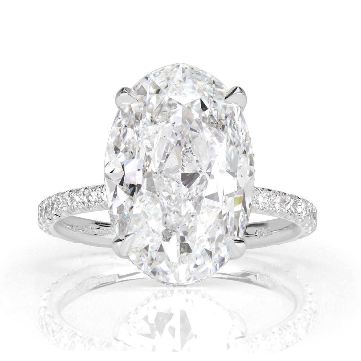 8.65ct Oval Cut Diamond Engagement Ring