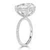 8.65ct Oval Cut Diamond Engagement Ring