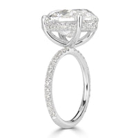 8.65ct Oval Cut Diamond Engagement Ring