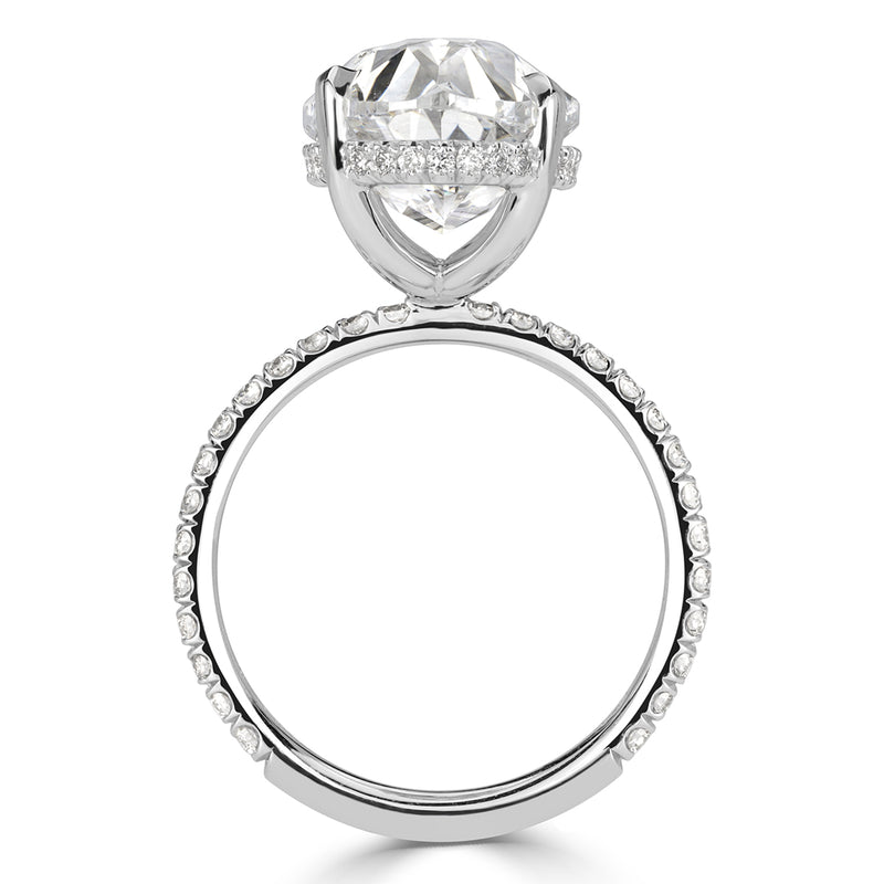8.65ct Oval Cut Diamond Engagement Ring