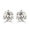 1.01ct Round Brilliant Cut Diamond Stud Earrings