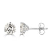1.01ct Round Brilliant Cut Diamond Stud Earrings