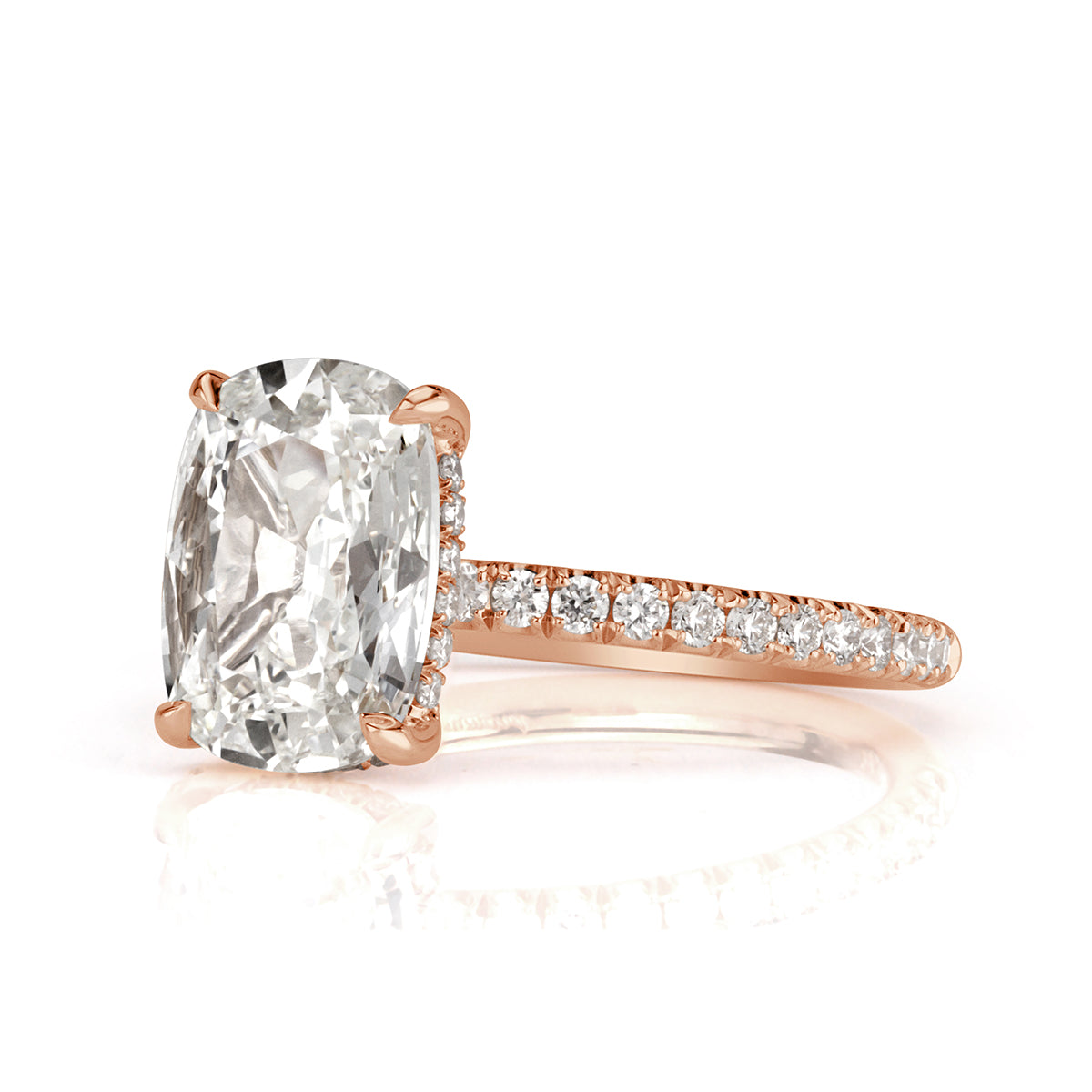 2.62ct Old Mine Cut Diamond Engagement Ring