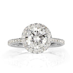 1.96ct Round Brilliant Cut Diamond Engagement Ring