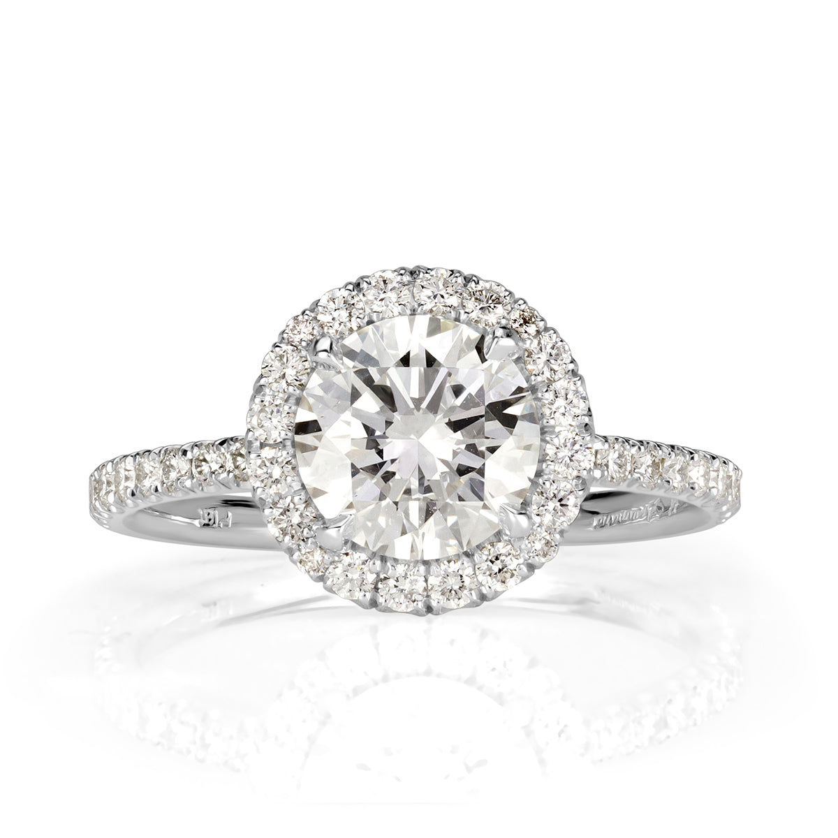 2.16ct Round Brilliant Cut Diamond Engagement Ring