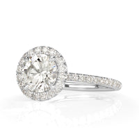 1.96ct Round Brilliant Cut Diamond Engagement Ring