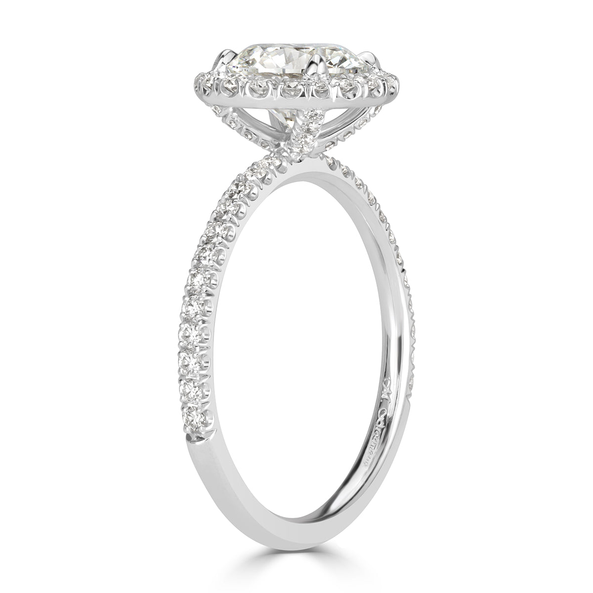 1.96ct Round Brilliant Cut Diamond Engagement Ring
