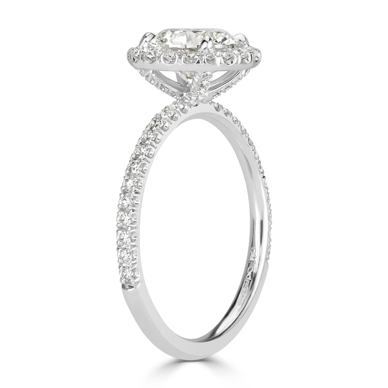 1.96ct Round Brilliant Cut Diamond Engagement Ring