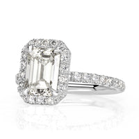 2.67ct Emerald Cut Diamond Engagement Ring