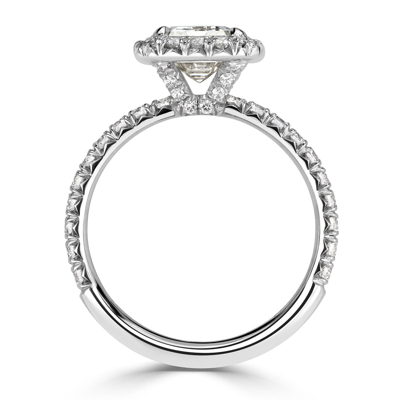 2.67ct Emerald Cut Diamond Engagement Ring