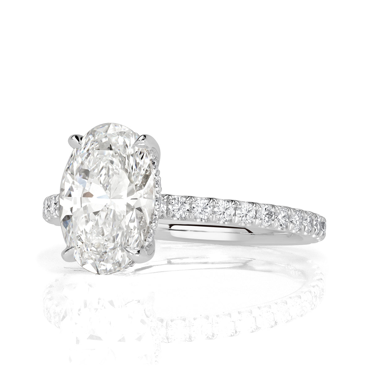 2.39ct Oval Cut Diamond Engagement Ring