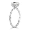 1.57ct Old Mine Cut Diamond Engagement Ring