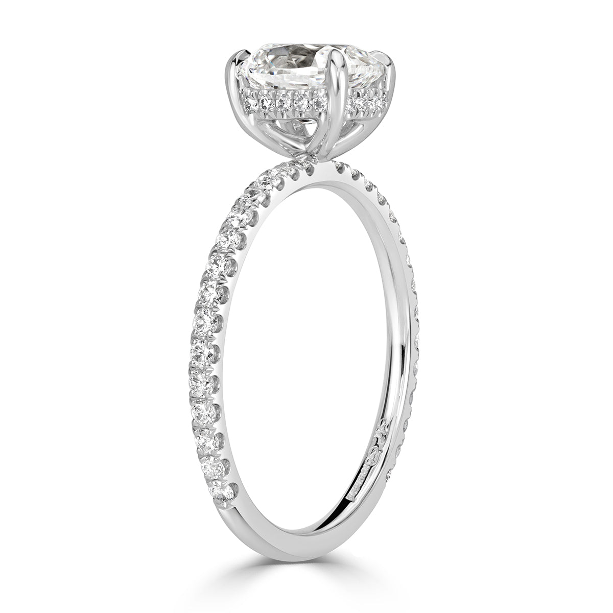 1.57ct Old Mine Cut Diamond Engagement Ring