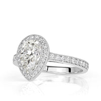 1.89ct Pear Shaped Diamond Engagement Ring